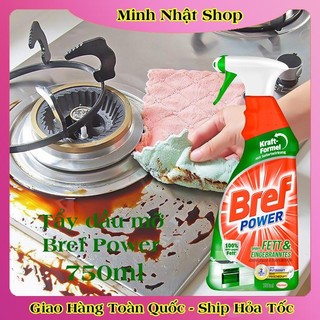 [Mẫu mới nhất] Chai Xịt Tẩy Dầu Mỡ Nhà Bếp Bref Power Dung Tích 750ml Dùng Được Cho Máy Hút Mùi, Lò Nướng của Đức