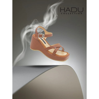 Sandal Đế Xuồng Quai Chéo 7P XIARA HADU MMX14 Chất Da PU Cao Cấp Đế Cao Su Chống Trượt BH 12 Tháng
