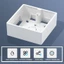 Hộp lắp đặt công tắc NOTE1, Hộp ổ cắm công tắc PVC 33 / 50mm, Hộp trang phục nối 86 loại