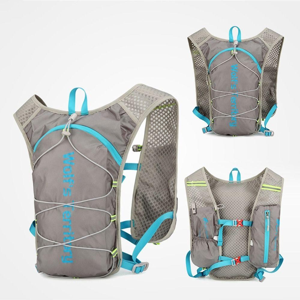 Ba lô dưỡng ẩm WOAY Marathon, Túi chạy siêu nhẹ bằng vải, Áo vest nước 5L thoáng khí phản quang Hydrat hóa Vest Chạy bộ