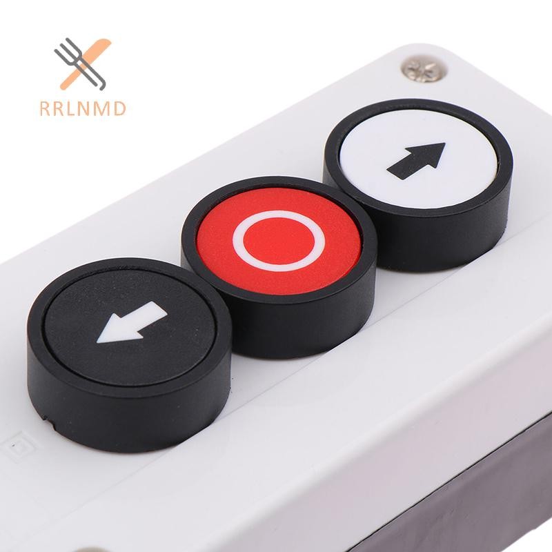 RRLNMD 1 Nút Dừng Khẩn Cấp Công Nghiệp Nút Điều Khiển Tay Cầm Hộp Có Biểu Tượng Mũi Tên CNC Bắt Đầu Dừng Tự Niêm Phong Nút Chống Thấm Nước Công Tắc MỚI