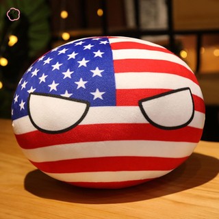 Gối ôm/Gối ngủ/Đồ chơi sang trọng Kawaii hình bóng chày, nhồi bông mềm mại, nhiều mẫu cờ