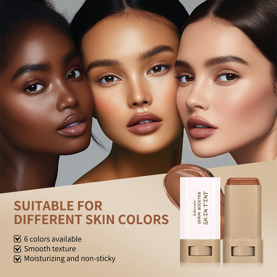 Kem nền Stick Beauty Balm Serum Boosted Skin Solid Tinted Dưỡng ẩm Serum Stick Foundation