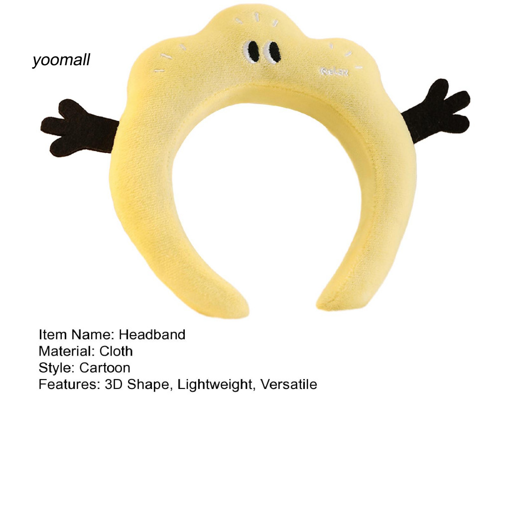 YO / Hair Hoop Co Giãn Tóc Vòng Hoạt Hình Đáng Yêu Băng Đô Cho Phong Cách Hàng Ngày Nhẹ Phụ Kiện Tóc Cho Nữ Hoàn Hảo Cho Người Mua Đông Nam Á