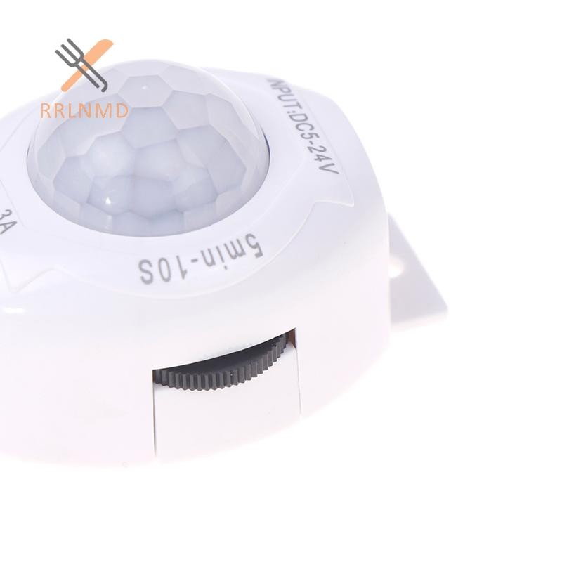 RRLNMD Cảm Biến Chuyển Động 5V-24V 3A Kích Hoạt Hẹn Giờ Tự Động Phát Hiện Chuyển Động TRÊN TẮT Dải Đèn LED Cảm Biến Chuyển Động PIR MỚI
