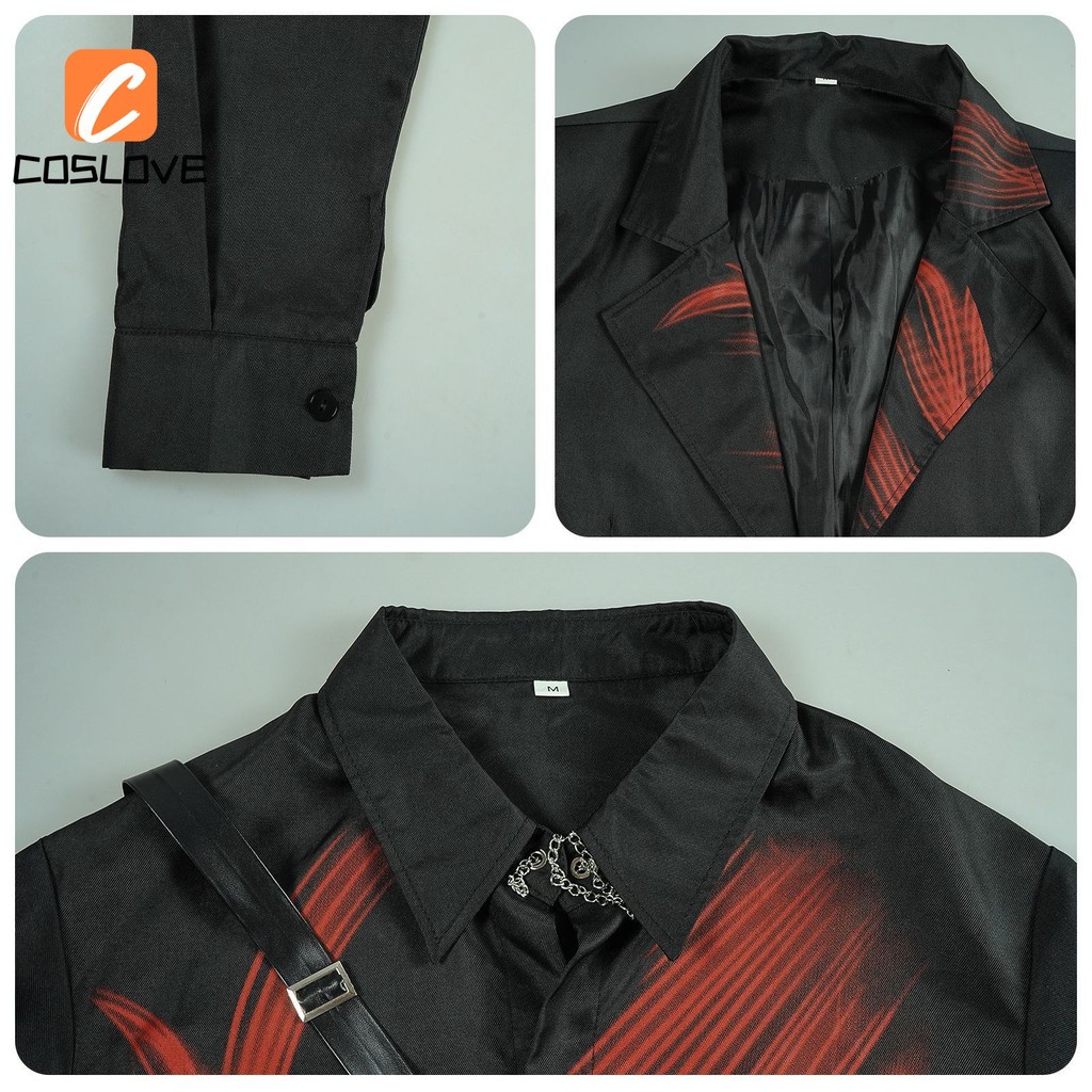 Anime Trò Chơi Tình Yêu Và Deepspace Sylus Crimson Veil Cosplay Quần Áo Trọn Bộ Trang Phục Trang Phục Cho Người Lớn Đen Phù Hợp Với Cosplay Đảng Hiệu Suất