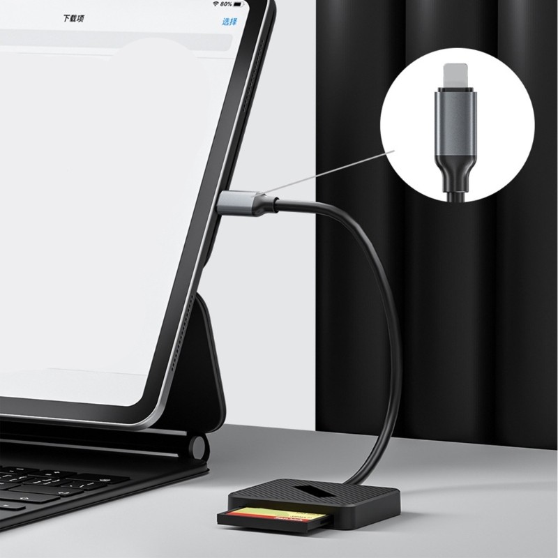 MOON Ruggeds USB C Tương thích CFast Đầu đọc thẻ nhớ LED Đèn báo được xây dựng để yêu cầu luồng công việc chụp ảnh yêu cầu