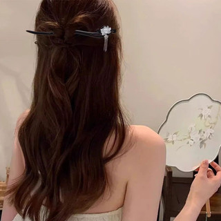 Cổ Sen Gỗ Đàn Hương Kẹp Tóc Nữ Phong Cách Trung Hoa Bước Lắc Tua Rua Tóc Đơn Giản Cao Cấp Phụ Kiện Tóc