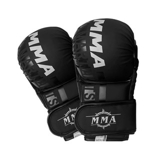 Găng boxing nửa ngón MMA/Sanda dày, cho trẻ em và người lớn, tập đấm bao cát trong nhà