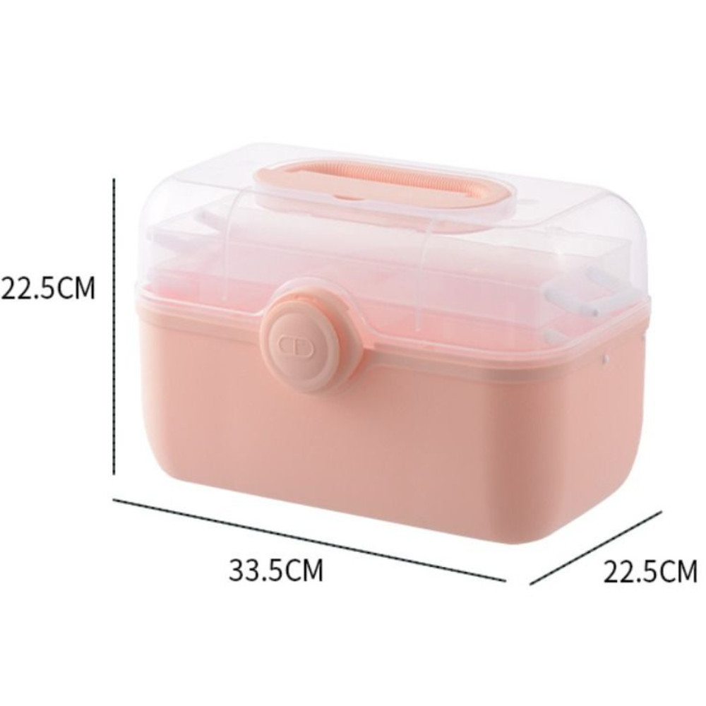 Hộp đựng thuốc CHEESELY, dung tích lớn, 3 tầng tháo rời, bền bỉ, hộp sơ cứu/lưu trữ tại nhà