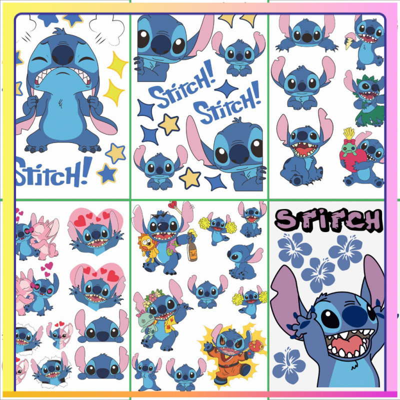 Stitch Dán Nhân Vật Dán Tường Dán Xe Máy Dán Xe Máy Miếng Dán Chống Thấm Nước Dán Tủ Lạnh Miếng Dán EPSH