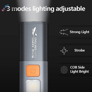 Đèn pin LED siêu sáng YOWEI XP có móc, sạc di động, cắm trại