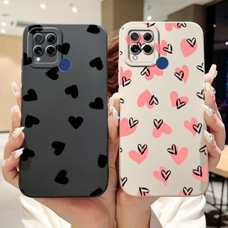 Dành Cho Realme C15 C12 C25 C25s Mới Thỏ Mèo Hoạt Hình Vỏ Bảo Vệ Ống Kính Silicon Mềm Vỏ Điện Thoại