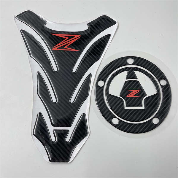 Kawasaki Z300 Z400 Z650 Z750 Z800 Z900 Z1000 Sợi carbon Bình Nhiên Liệu Miếng Dán Xương Cá Miếng Dán