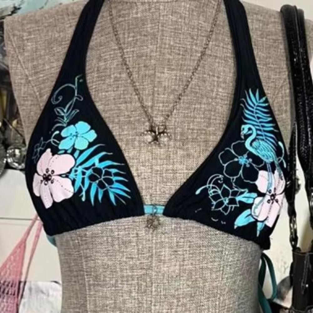 Bikini Seyawson cổ điển in hoa, thiết kế thời trang dành cho nữ