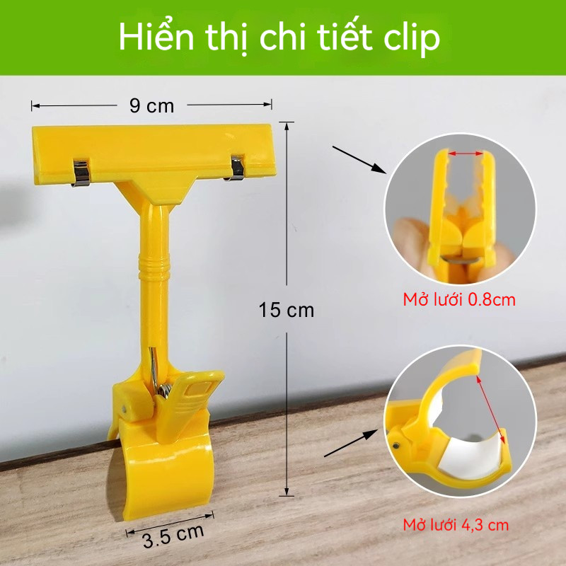 Kẹp Bảng Giá Mica Siêu Thị - Kẹp Sale, Bảng Ghi Giá Sản Phẩm Tiện Lợi Cho Cửa Hàng, Gian Hàng