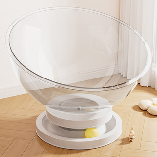 Tổ mèo trong suốt Acrylic Space Capsule Giường cho mèo có bóng theo dõi Đồ chơi cho mèo đa chức năng