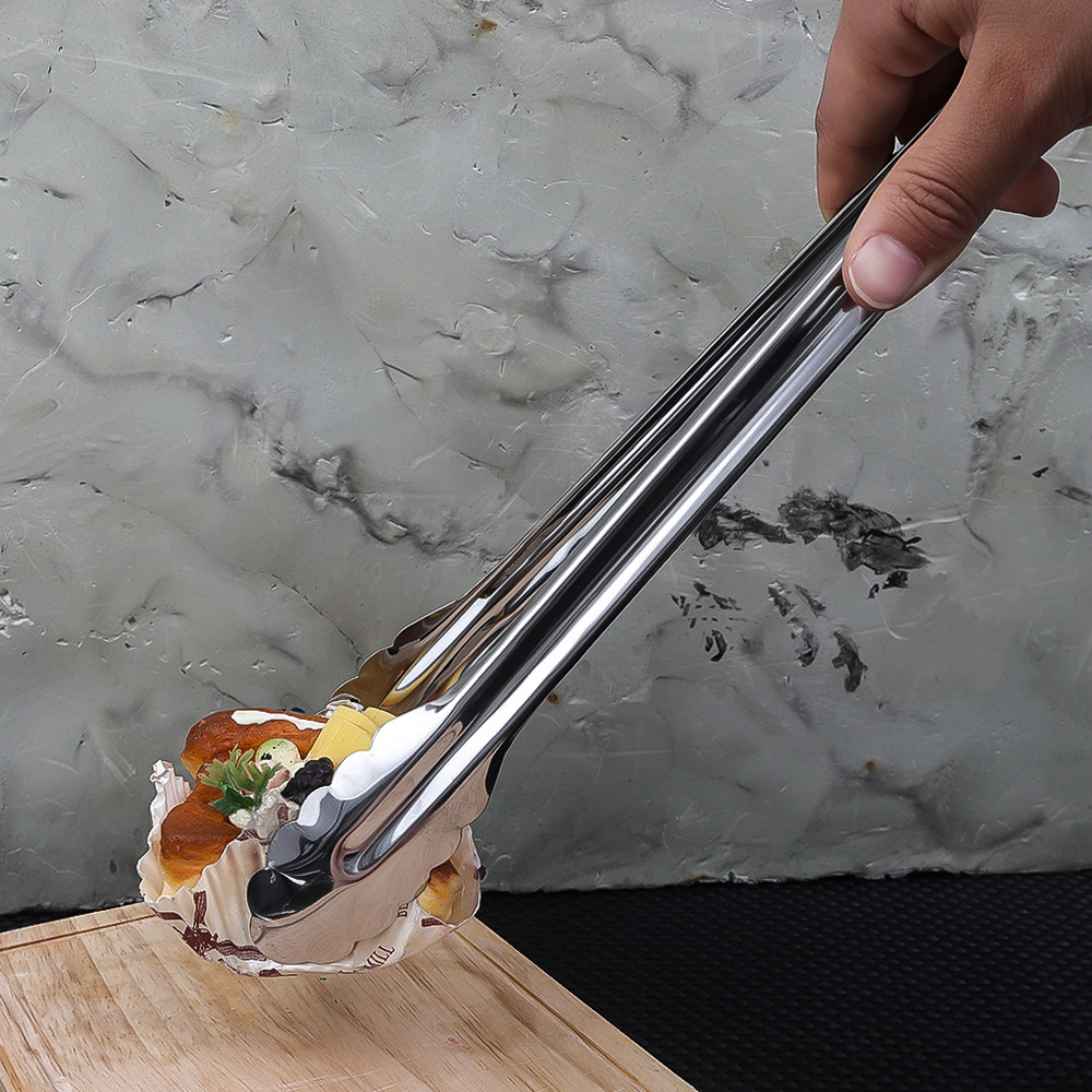 Thép không gỉ BBQ Nướng Tông Salad Bánh Mì Phục Vụ Tông Chống Dính Bếp Nướng Nướng Nấu Ăn Tông Phụ Kiện Nhà Bếp