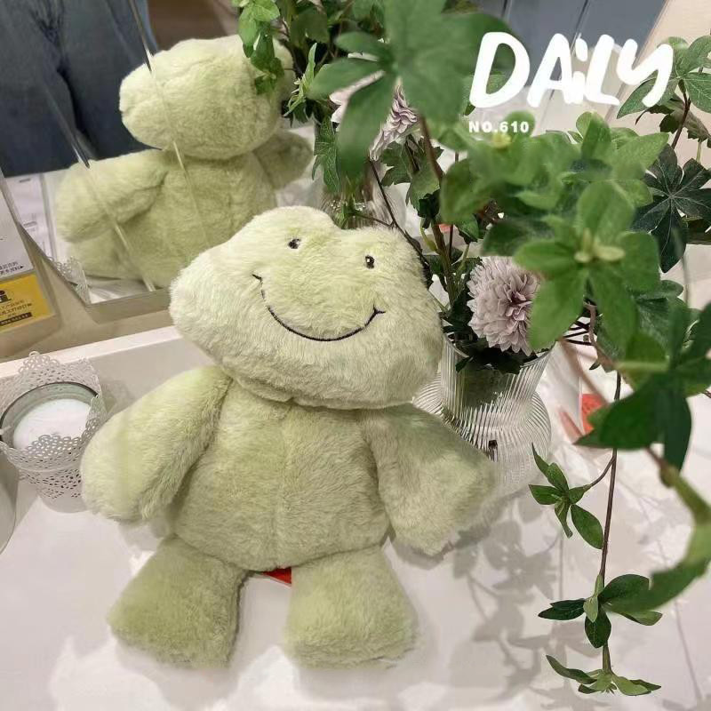 Gấu Bông To  Ếch Cười 35cm Nhồi Bông Cho Bé Phim Hoạt Hình Kẹo Ngọt Thiết Kế Sang Trọng