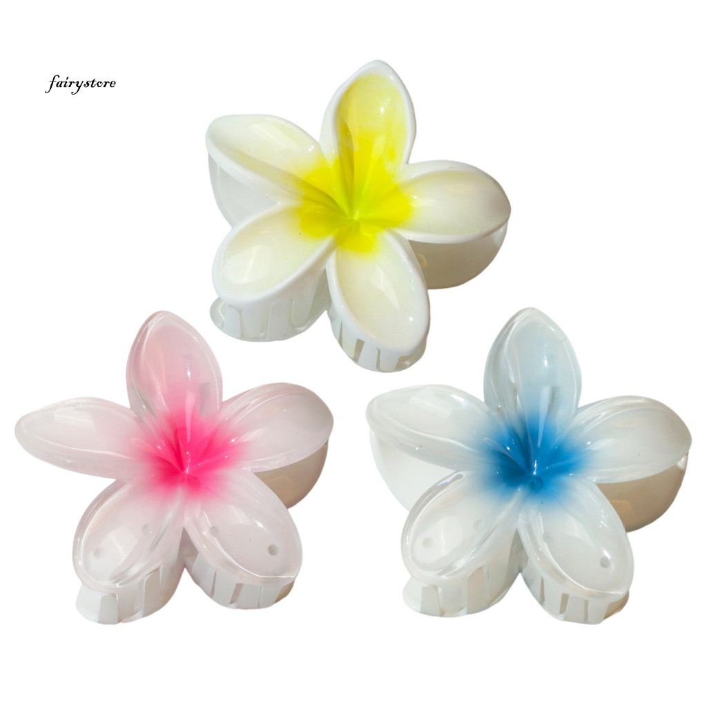 Fairystore| Phụ Nữ Tạo Kiểu Tóc Dụng Cụ Màu Gradient Hoa Tóc Móng Vuốt Chống Trơn Trượt Cho Nữ Dụng Cụ Tạo Kiểu Tóc Đông Nam Á Yêu Thích Phụ Kiện Tóc