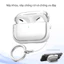 Vỏ bảo vệ tai nghe chống rơi tự động trong suốt dạng bật lên cho AirPods 4 2 3 thế hệ Pro Pro 2 Ốp lưng​​