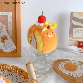 THI Nướng Bánh Sang Trọng Móc Khóa Hoạt Hình Pudding Mềm Búp Bê Nhồi Bông Mặt Dây Chuyền Chìa Khóa Xe Ba Lô Túi Trang Trí Trẻ Em Quà Tặng VN