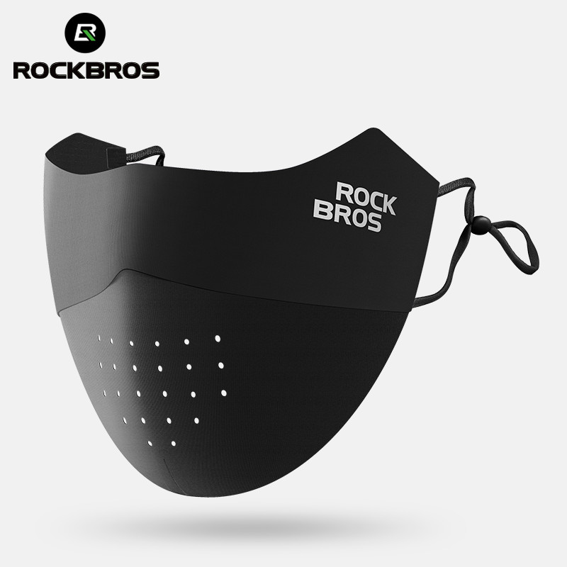 Mặt nạ đi xe đạp Rockbros UV Ice Silk có thể điều chỉnh thoáng khí Mặt nạ liền mạch có thể giặt được