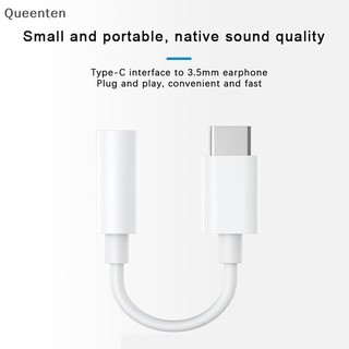 Queenten Loại c Sang 3.5 Mm Aux Adapter Type-c 3.5 Jack Cáp Âm Thanh Cho Điện Thoại Tai Nghe Chuyển Đổi QT