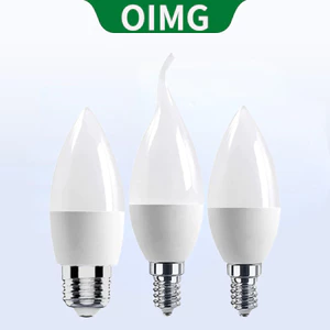Bóng đèn LED nến OIMG Đầu / đuôi E12 E14 E27 Ánh sáng ấm / trắng 3W 5W 7W Trang trí nhà cửa Mặt dây chuyền Bóng đèn