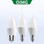 Bóng đèn LED nến OIMG Đầu / đuôi E12 E14 E27 Ánh sáng ấm / trắng 3W 5W 7W Trang trí nhà cửa Mặt dây chuyền Bóng đèn