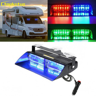 16LED Khẩn Cấp Dash Xe Ô Tô Kính Chắn Gió Cảnh Báo Flash Nhấp Nháy Có Cốc Hút Cho Xe Tải Nhấp Nháy Đèn Tín Hiệu 12V