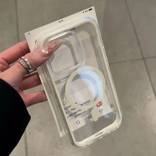 Ốp điện thoại hút từ tính khung màu nâng cao cho iPhone16 15 14 13 12 11 Pro Max bảo vệ camera chống sốc chống rơi mặt sau mềm