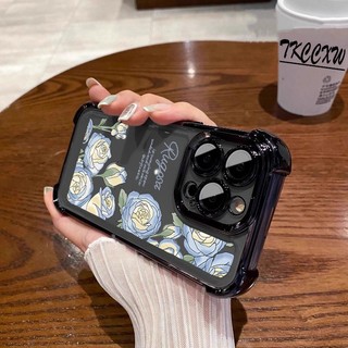 Ốp Lưng Tulip Lãng Mạn Cho Realme 5 5S 5i 6i 8 8s 9i 14T 14X 13 14 Pro + 13 Plus GT Neo 7 2T Trong Suốt Bảo Vệ Toàn Diện Vỏ Mềm Chống Sốc