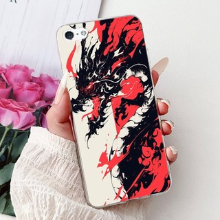 Dành Cho iPhone 5 5s SE (2016) 4 4s Mới Thoáng Mát Tranh Rồng Silicon Mềm TPU Vỏ Điện Thoại