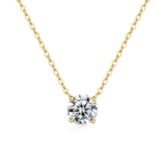 [Đính kèm chứng chỉ GRA] Vòng cổ moissanite chính hãng 0,5-2CT, mặt dây chuyền vòng cổ nữ mạ vàng bốn móng vuốt thời trang S925 bạc nguyên chất 18K — ảnh 6