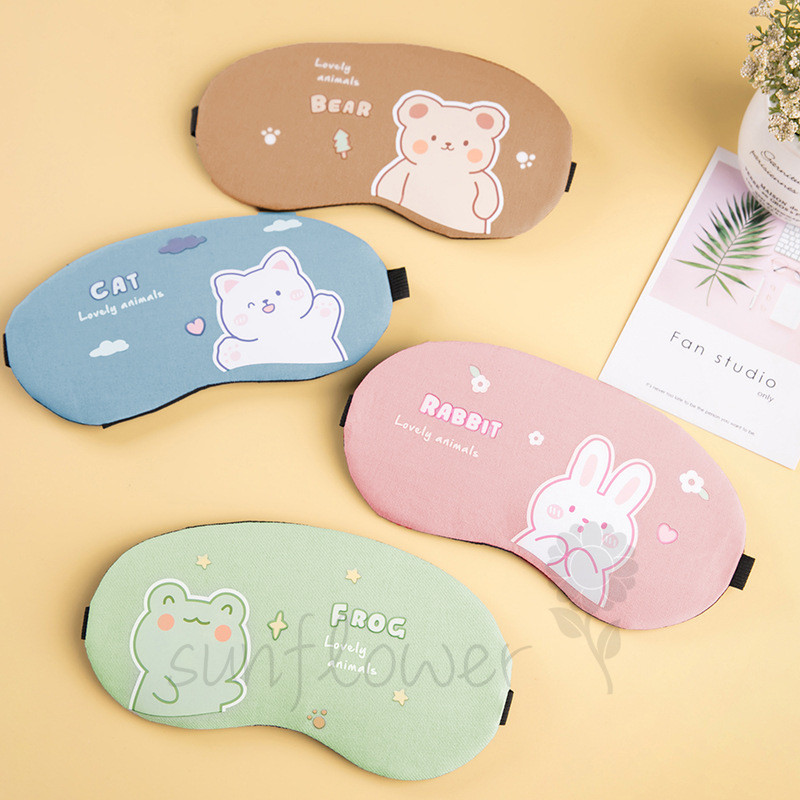 [hướng dương] Mặt nạ mắt Ice Pack dành cho trẻ em Hoạt hình che nắng khi ngủ dễ thương