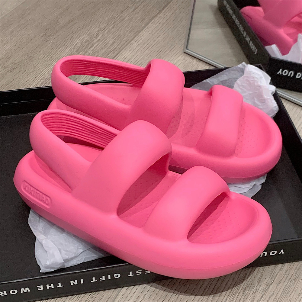 XIXITIAO Flat Casual Ngoài Trời Mặc Thời Trang Đế Mềm Mùa Hè Dép Nữ Dép Dép