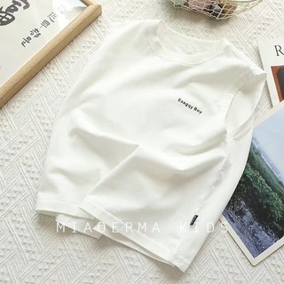Áo ba lỗ không tay trẻ em cotton mùa hè cho bé trai bé gái in họa tiết chữ