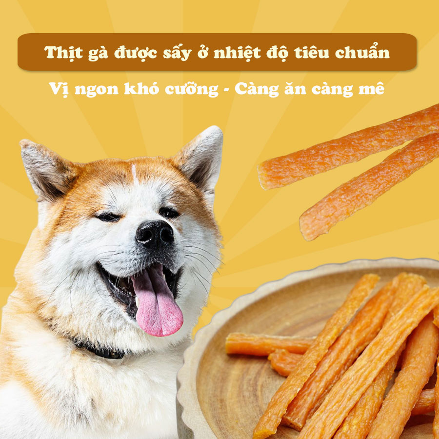Xúc xích gà sấy 80g DoggyMan