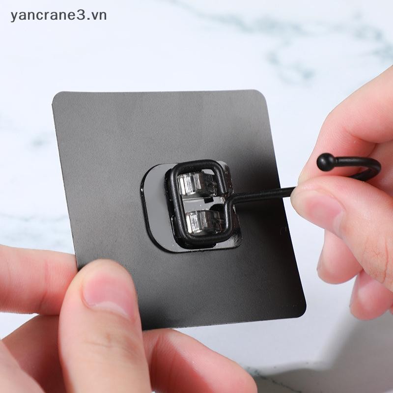 {YAN3} 1 Móc lớn Thép không gỉ trong suốt Móc tự dính chắc Móc treo chìa khóa cho phòng tắm nhà bếp {yancrane3.vn}