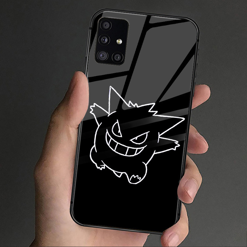 Ốp Điện Thoại pokemon gengar 10 Kính Cho Samsung Galaxy S9 Plus S10 S10e S20 FE S20 Plus S21 S22 S23 S24 Ultra S25
