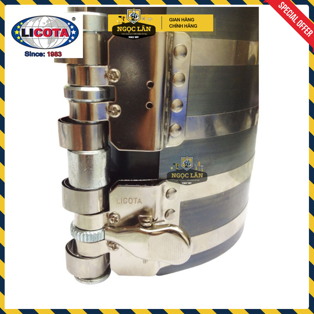 [Chính hãng] Cảo nén bạc, vô bạc Piston 6" (150mm) Licota ATA-0238 hàng Đài Loan cao cấp
