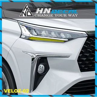 TEM DÁN MÍ ĐÈN XE VELOZ NHIỀU MÀU SẮC LỰA CHỌN ( 1 CẶP DÁN 2 BÊN )