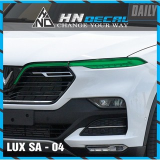 Decal dán mí đèn xe vinfast LUX SA nhiều màu sắc lựa chọn