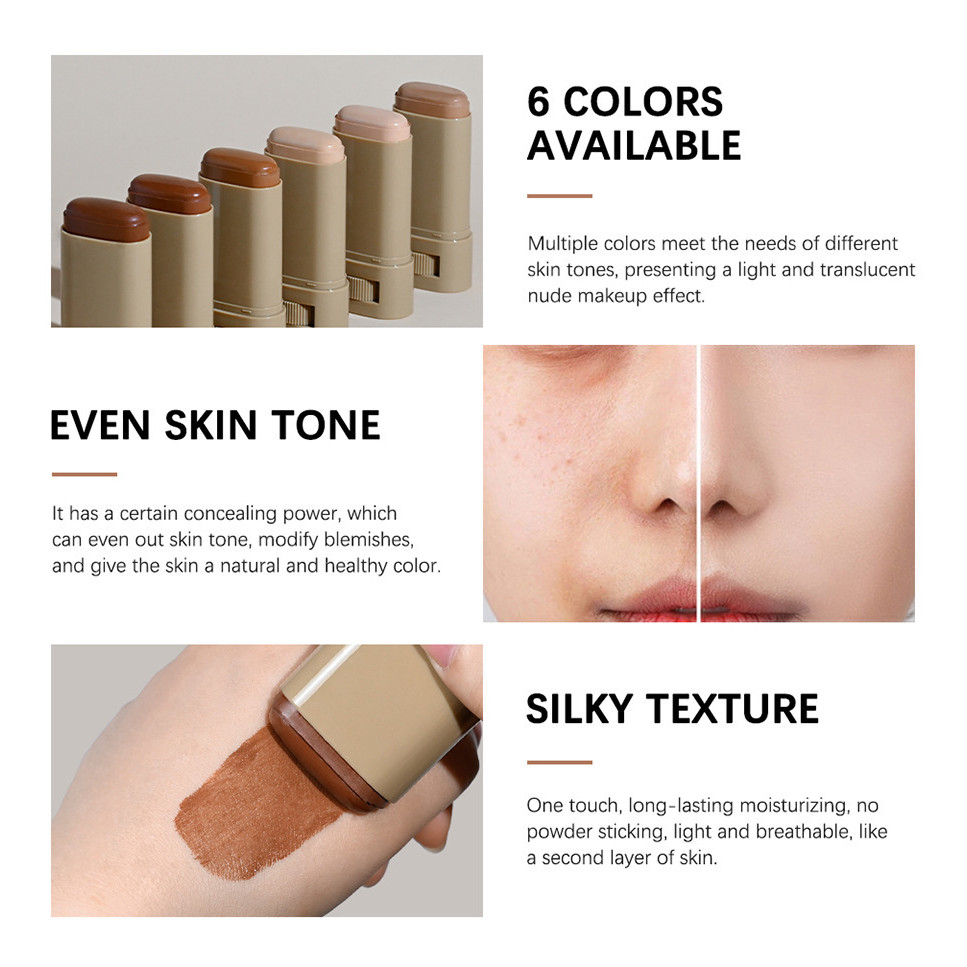 Kem nền Stick Beauty Balm Serum Boosted Skin Solid Tinted Dưỡng ẩm Serum Stick Foundation