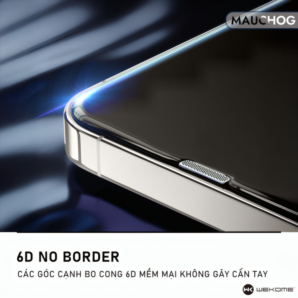 Kính Cường Lực Trong Suốt WK  Không Viền Đen Cho Điện Thoại iPhone 17 Pro Max 16 15 14