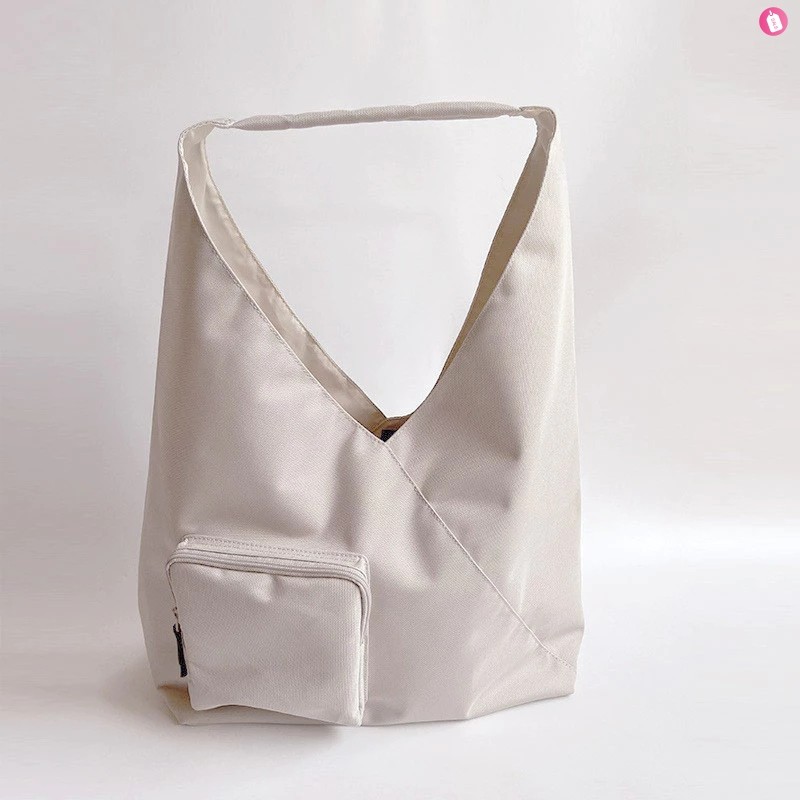 GC2 Túi đeo vai Nylon MUJI Nhật Bản dành cho nữ Túi Tote chống nước dung tích lớn Túi xách nhẹ CG2