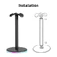 BTM Nhôm Để Bàn Tai Nghe Đứng LED Chống Trơn Trượt Tai Nghe Hiển Thị Móc Treo Giá Đỡ