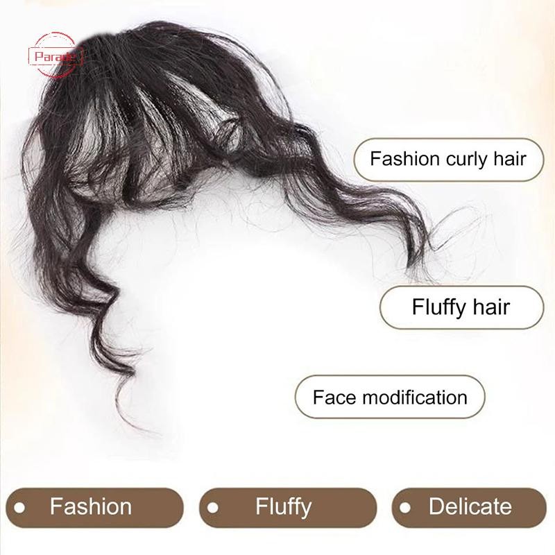 Diễu Hành Thời Trang Giả Không Khí Nổ Tóc Nối Dài Phong Cách Truyện Tranh Viền Tự Nhiên Fuffy Kẹp Xoăn trong Viền Trước Tóc Nối Dài VN
