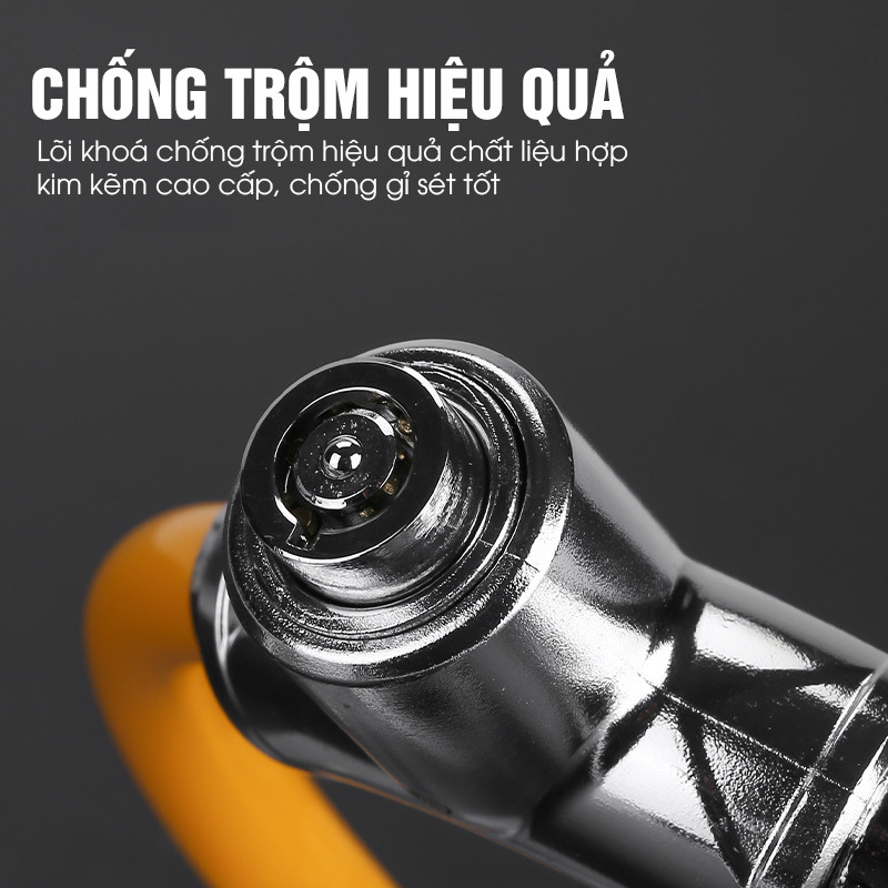 Khoá dây chống trộm xe đạp, xe máy, Khoá xe đạp có chìa lõi thép chắc chắn và an toàn -hbx